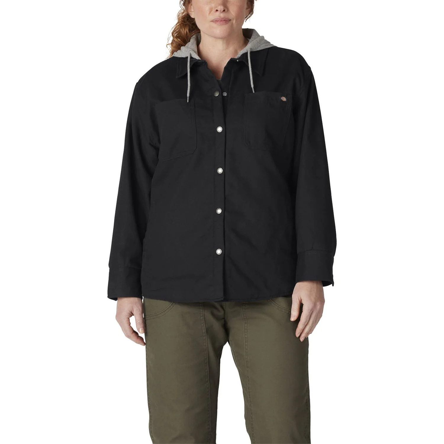 Dickies - Womens Duck Hooded Shirt Jacket
