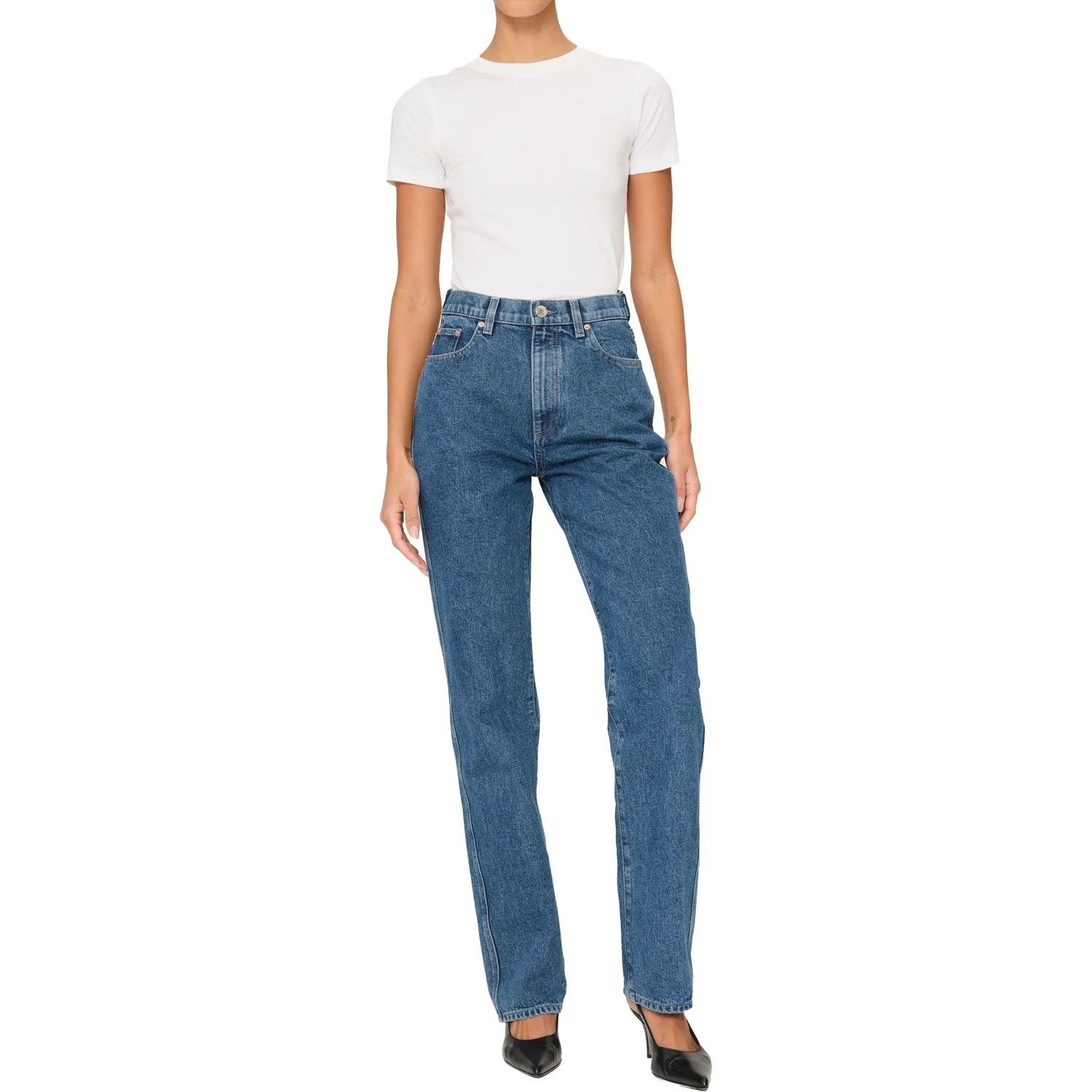 Dl1961 - Womens Demie Straight Jeans - Image 2