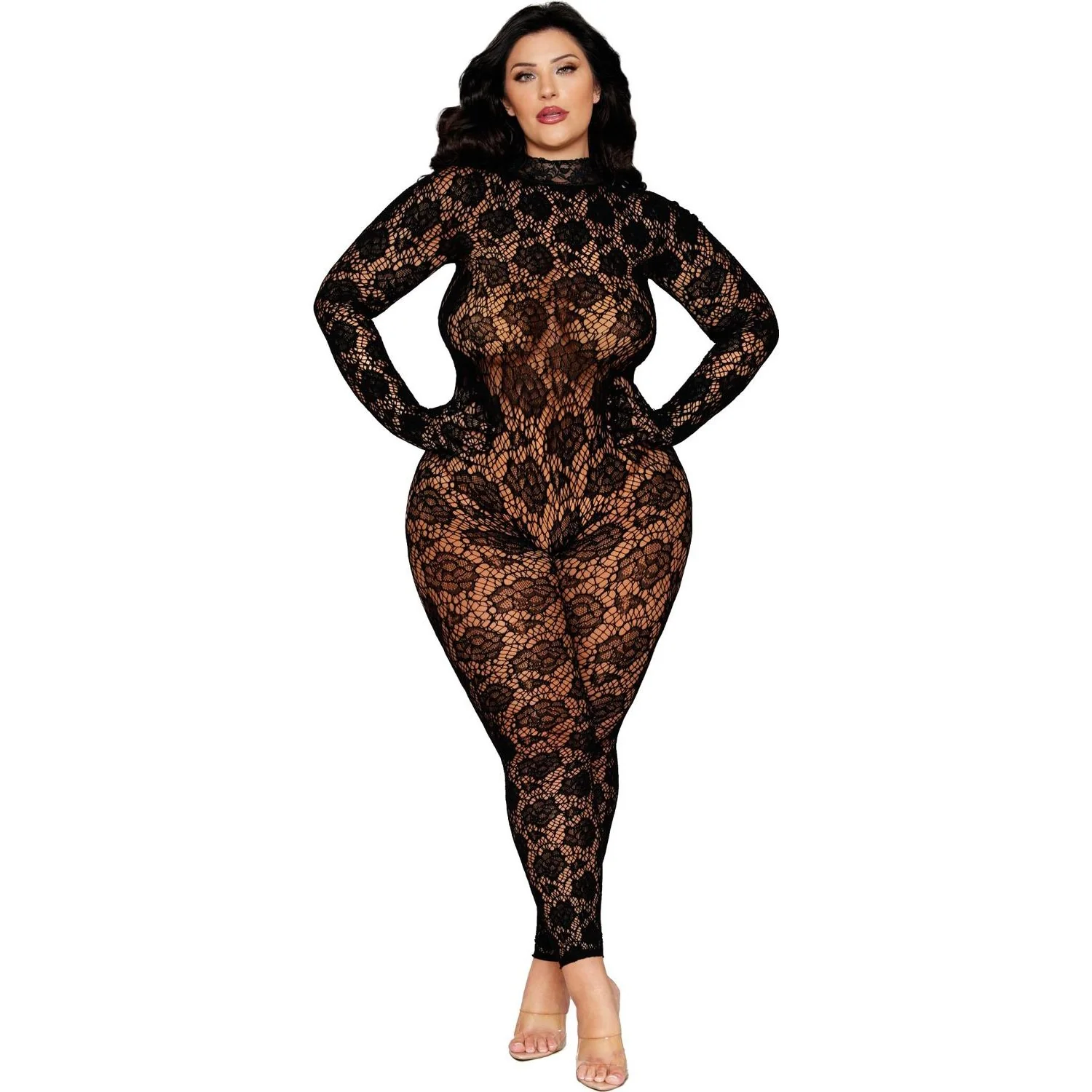 Dreamgirl - Womens Gloved Bodystocking Lingerie - Image 2