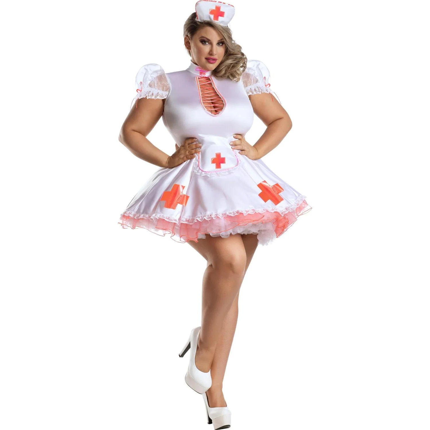 Dreamgirl - Womens Neon Dreams Nurse Costume - Image 2