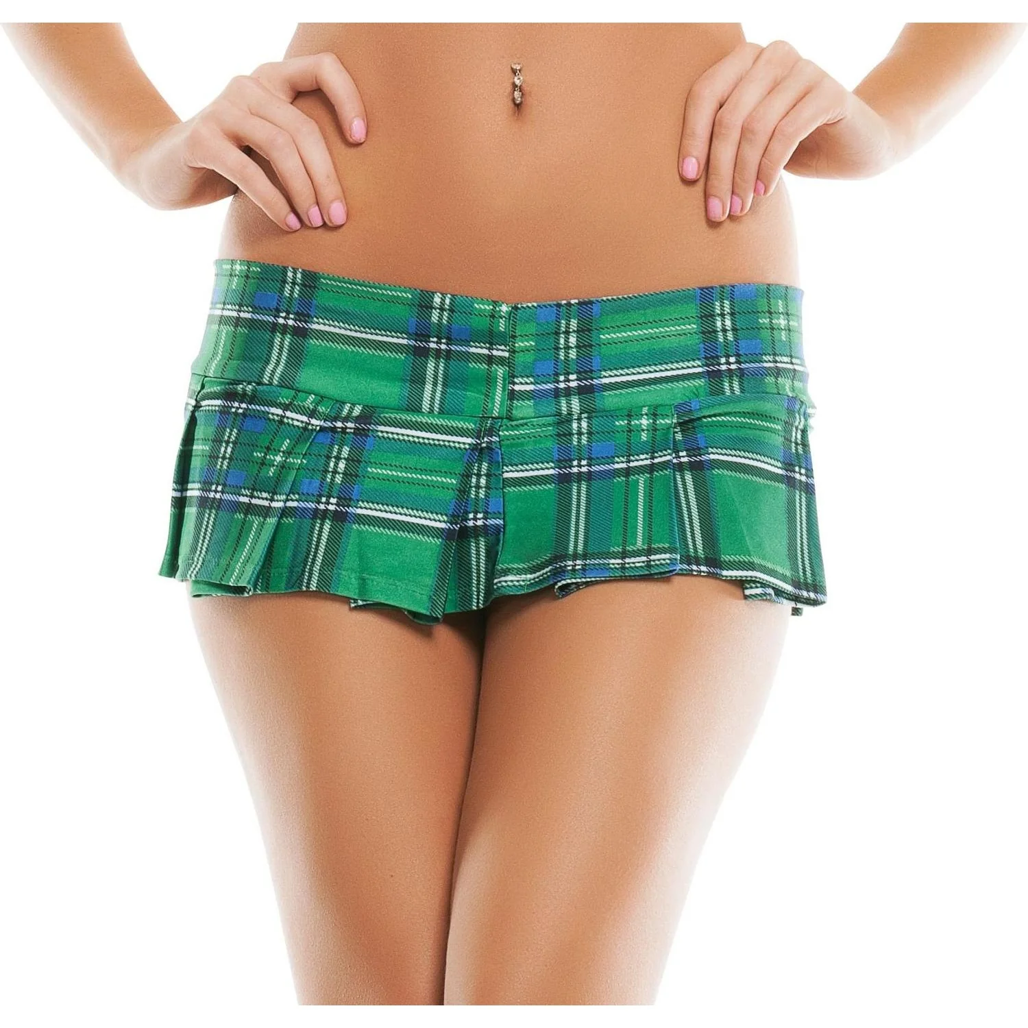 Dreamgirl - Womens Plaid Mini Skirt Bedroom Costume - Image 3