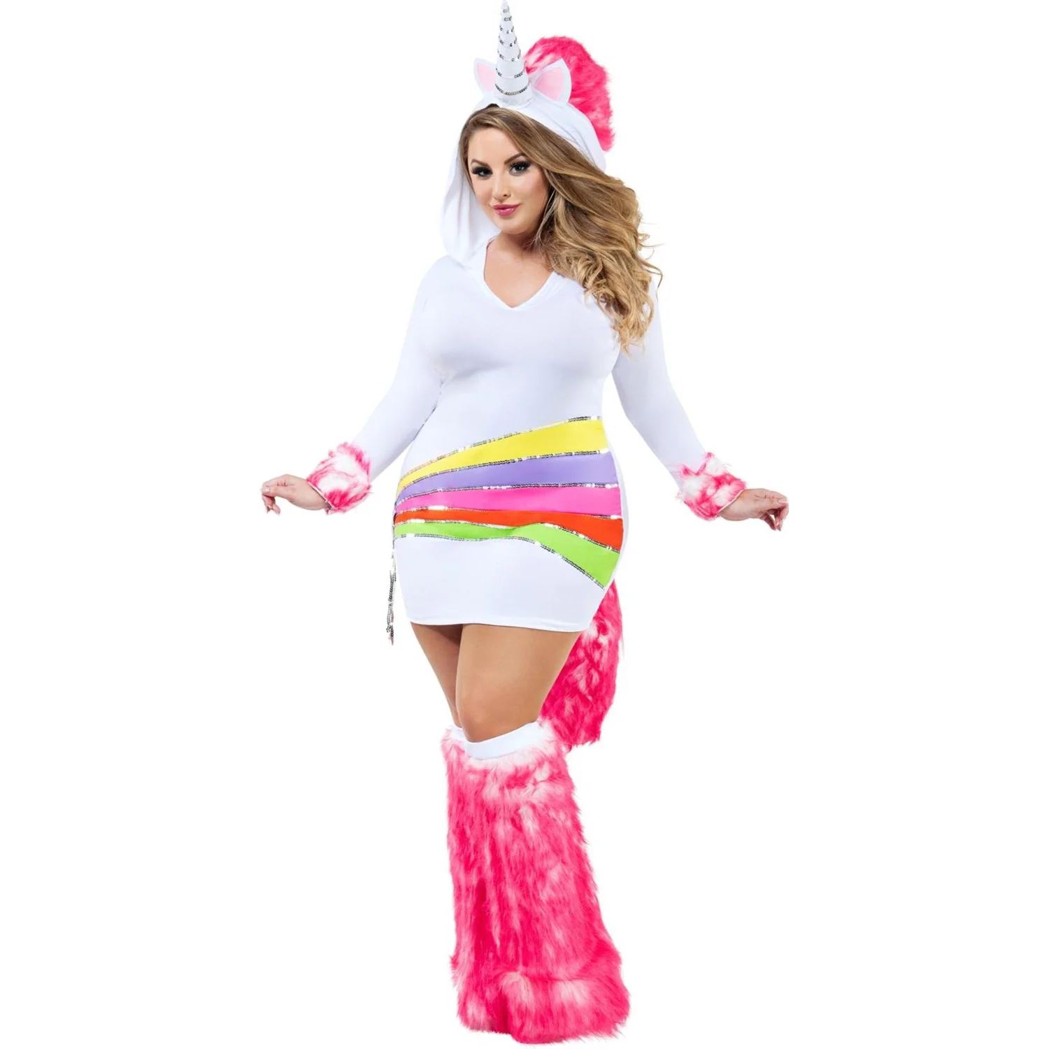 Dreamgirl - Womens Rainbow Unicorn Costume - Image 2