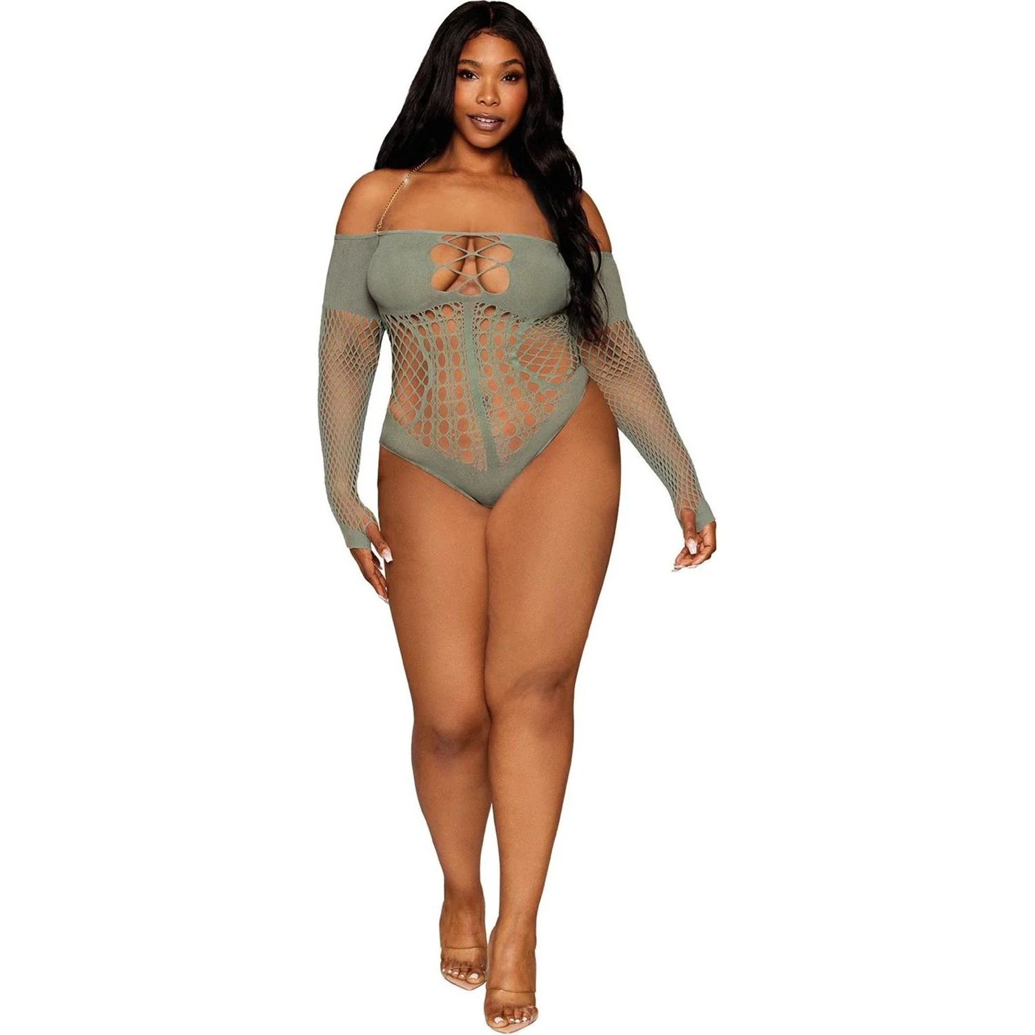 Dreamgirl - Womens Red Diamond Teddy Lingerie