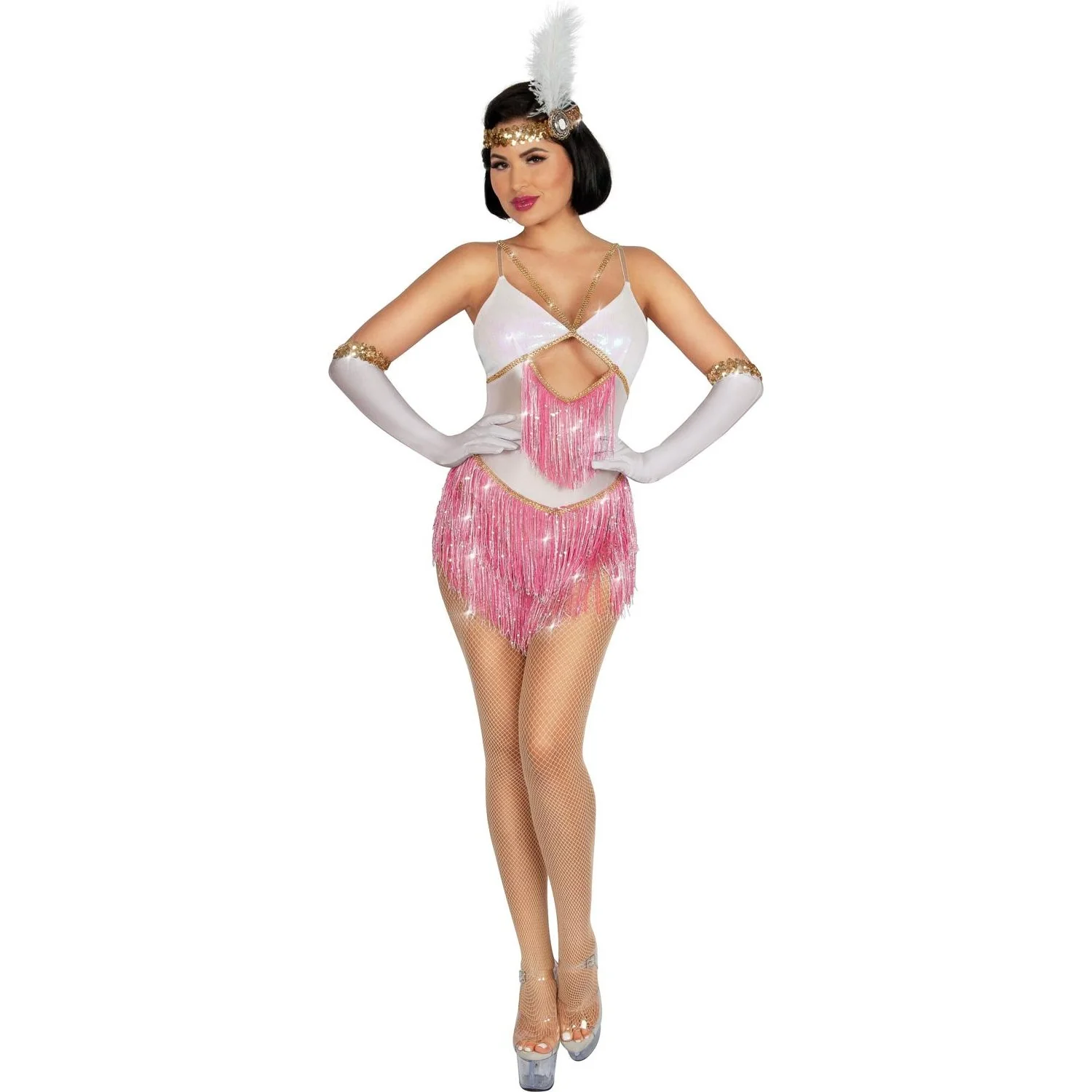 Dreamgirl - Womens Rosé Flapper Costume - Image 2