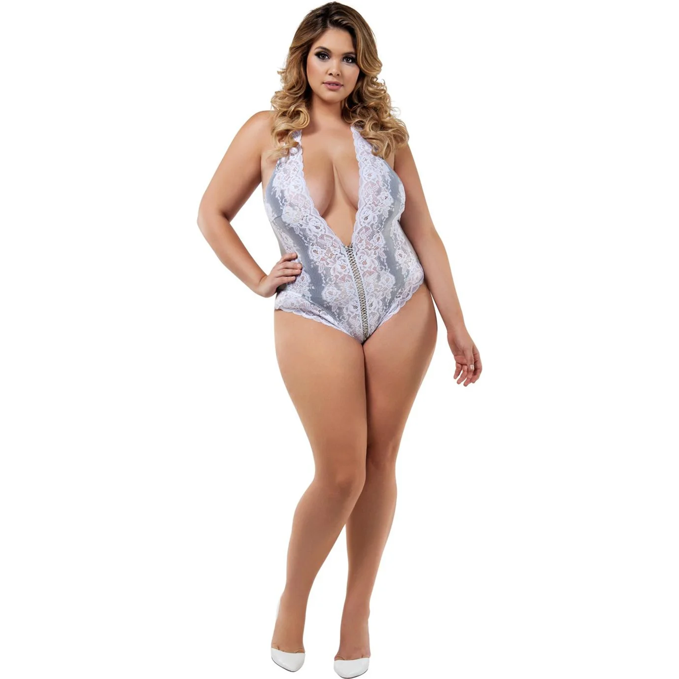 Dreamgirl - Womens Venetian Teddy - Image 2
