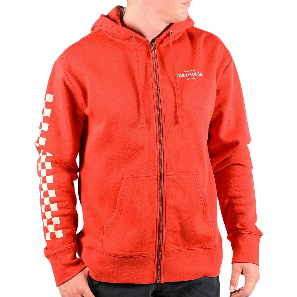 Fasthouse - Mens Anchor Hooded Zip-Up Pullover