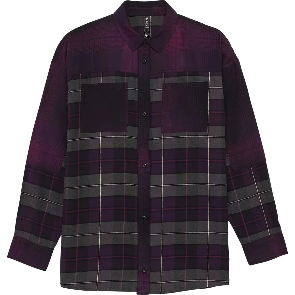 Fox - Womens Oversized Flannel Shirt - Image 3