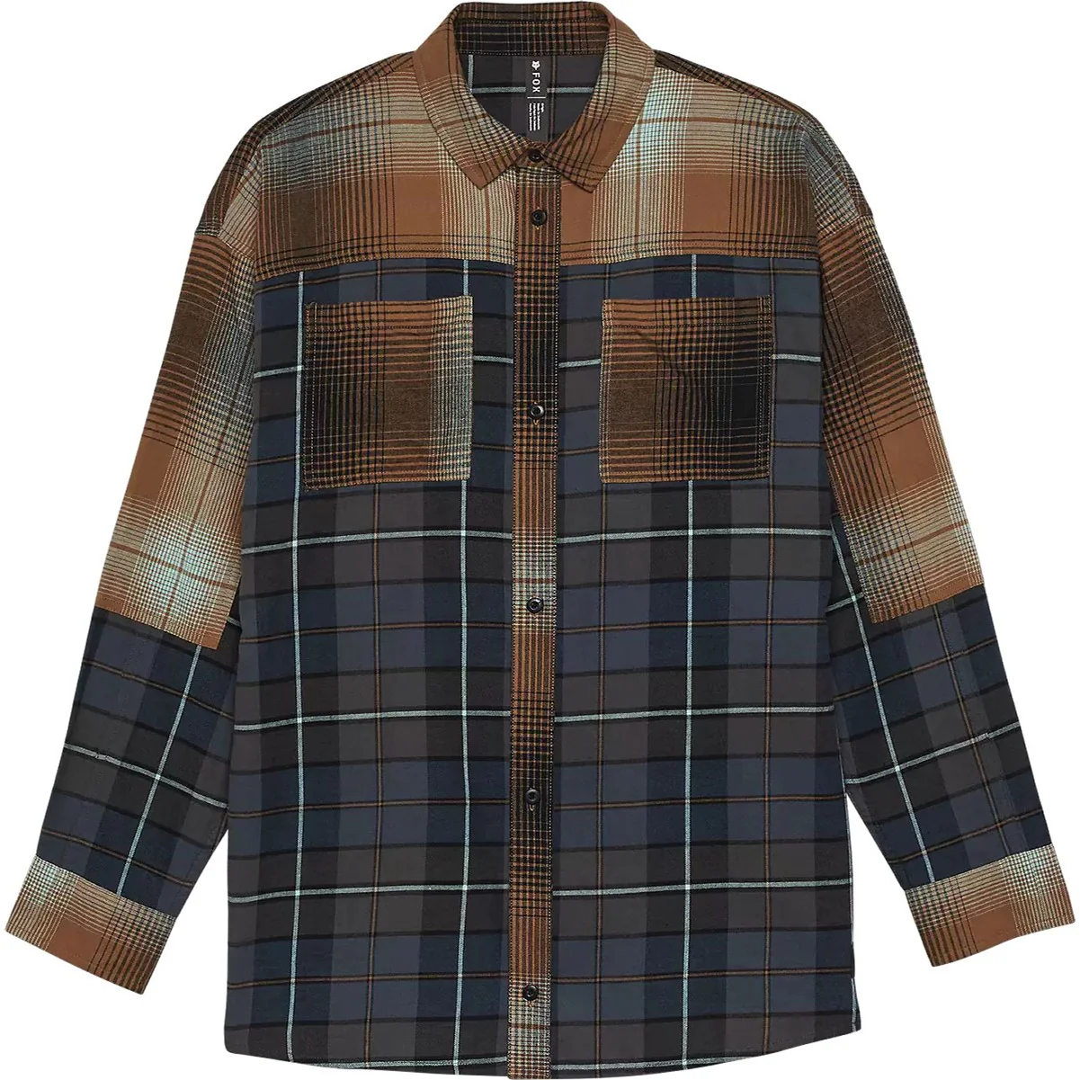 Fox - Womens Oversized Flannel Shirt - Image 6