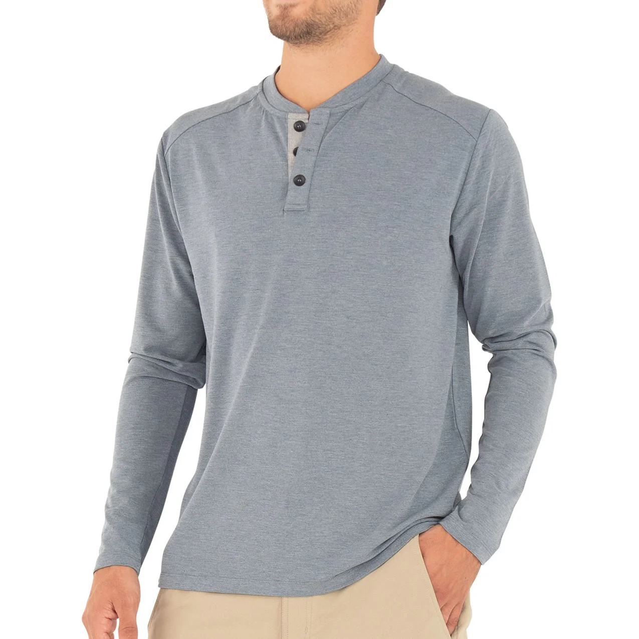 Free Fly - Mens Bamboo Flex Henley - Image 4