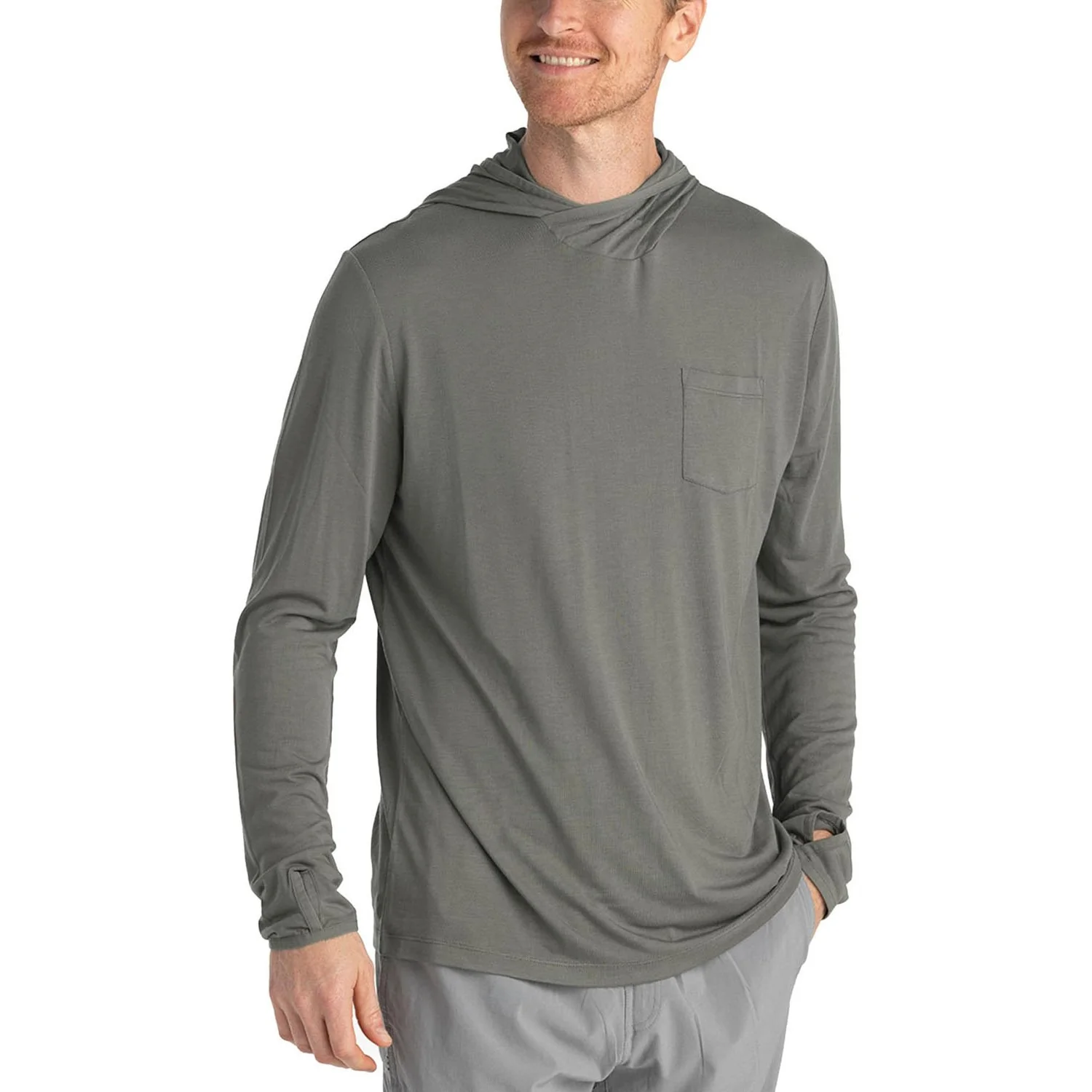 Free Fly - Mens Bamboo Lightweight Hoodie - Image 3
