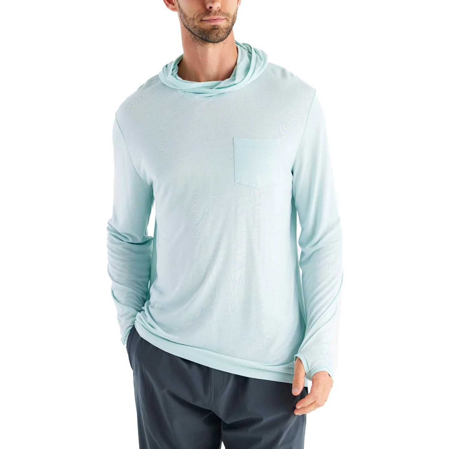 Free Fly - Mens Bamboo Lightweight Hoodie - Image 5