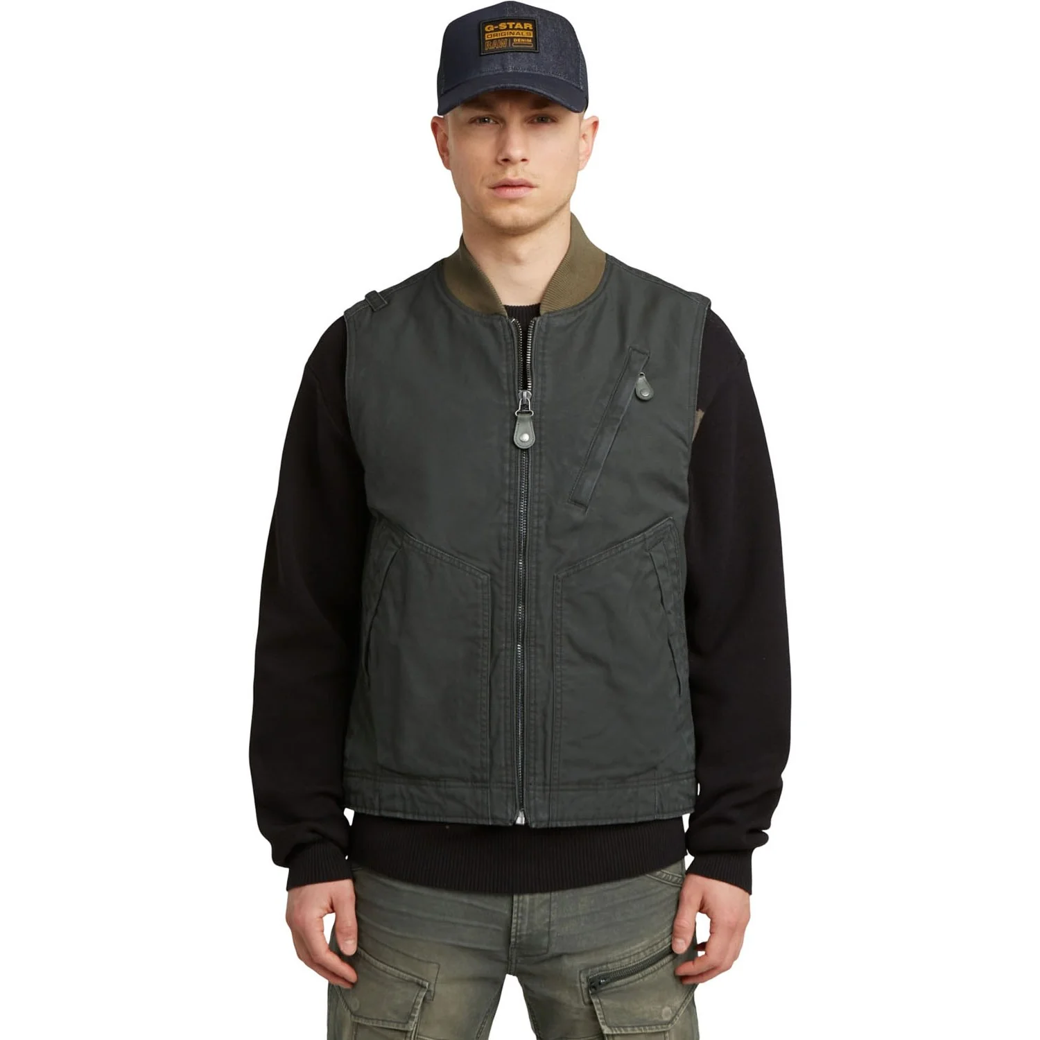 G-Star - Mens Duty Canvas Vest - Image 2