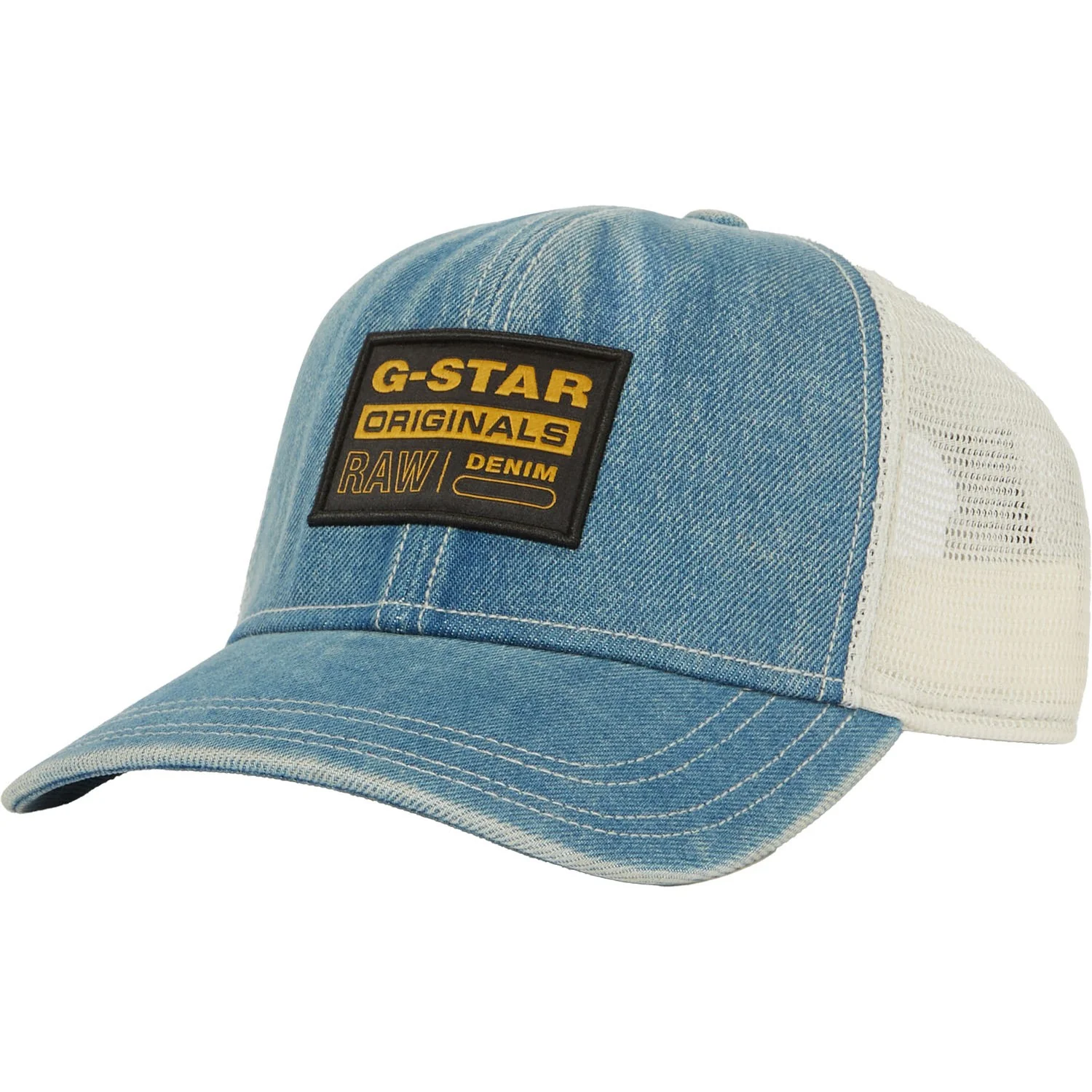 G-Star Raw - Mens Denim Embroidered Baseball Trucker Cap - Image 2