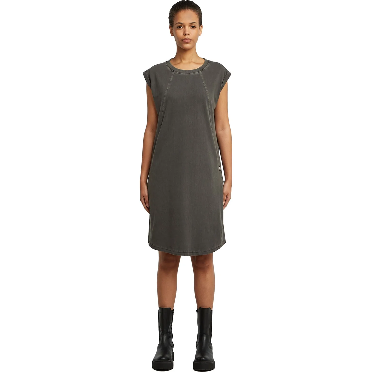 G-Star Raw - Womens Seam Detail Overdyed Loose Dress - Image 3
