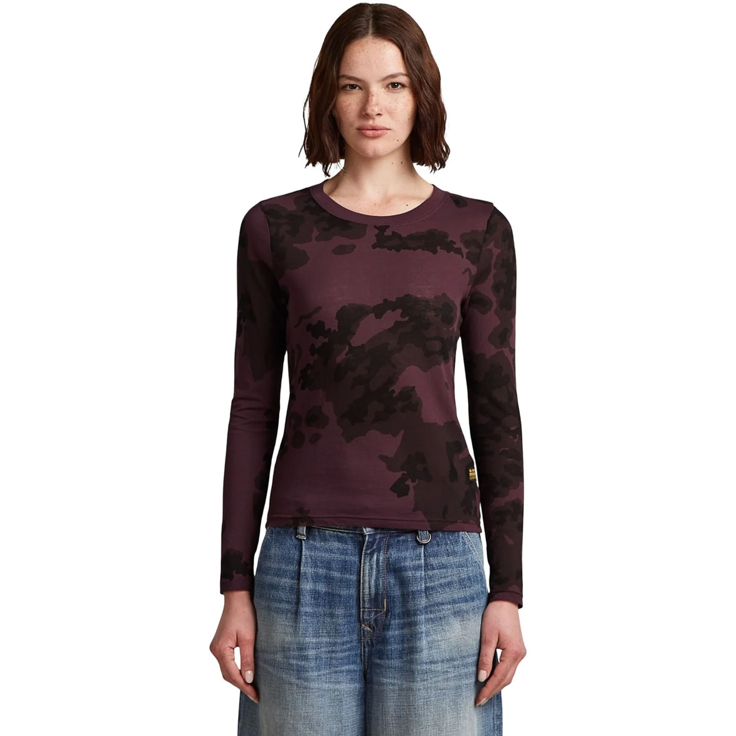 G-Star - Womens Aop Slim Long Sleeve Top - Image 2