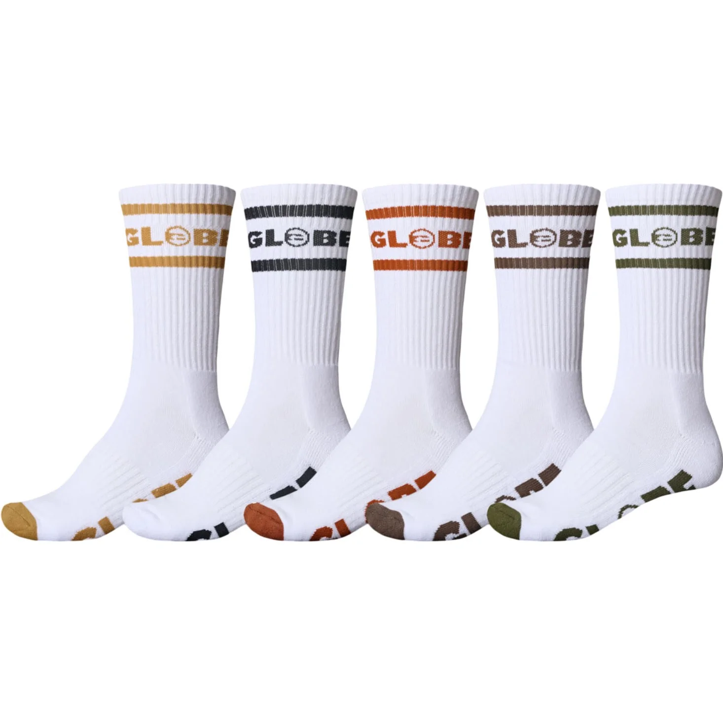 Globe - Mens Tilt Hi Crew 5 Pack Sock - Image 3