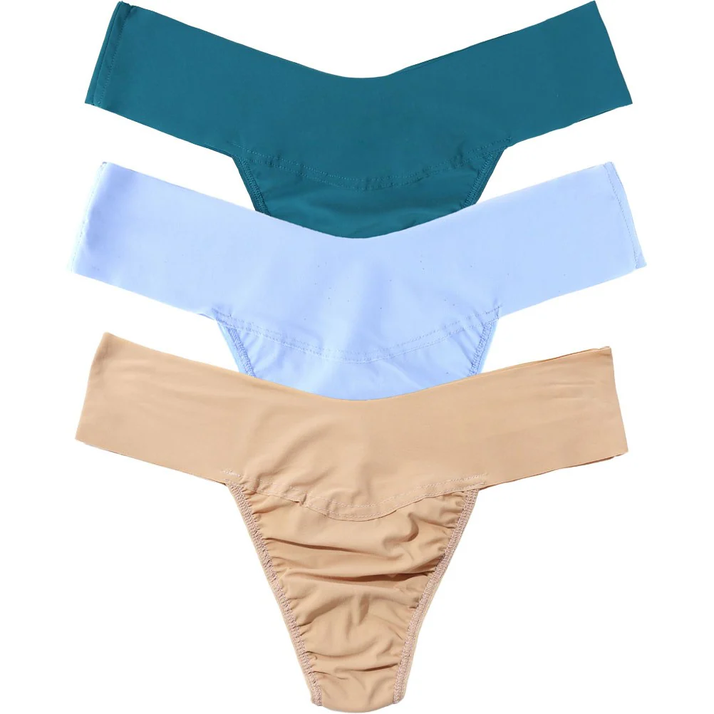 Hanky Panky - Womens Breathe Ntrl 3Pk Thong - Image 5
