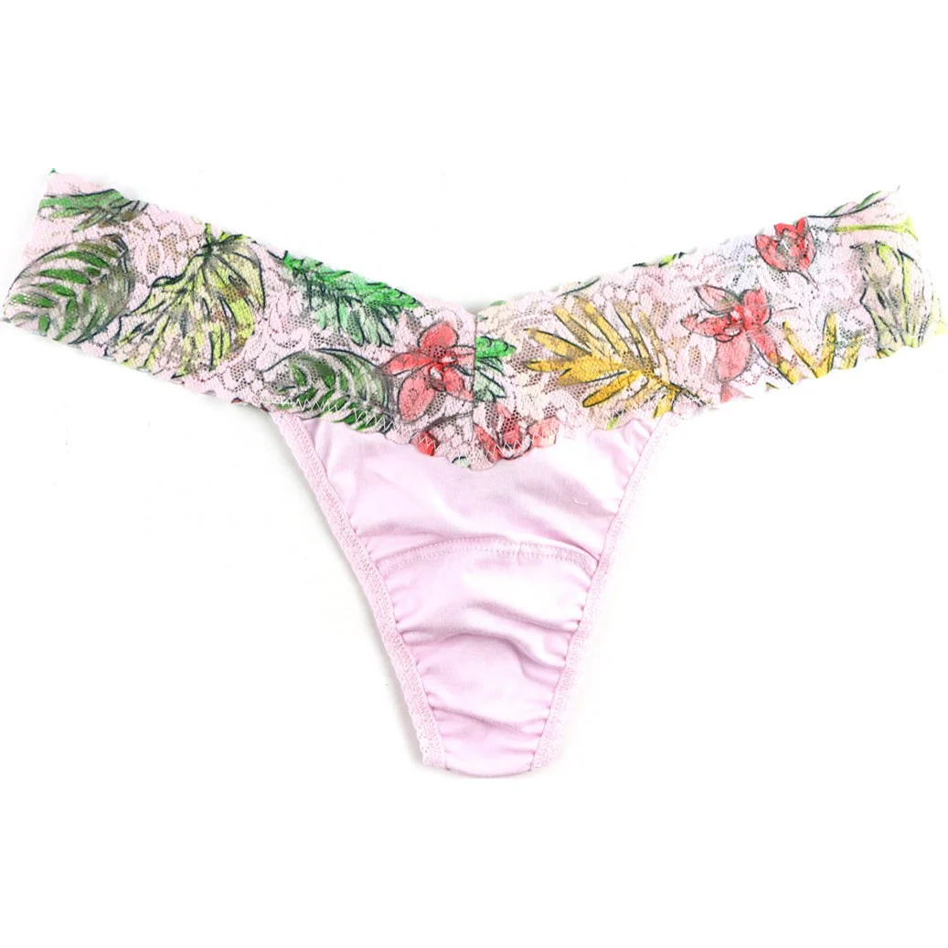 Hanky Panky - Womens Cottn Lowriseprint Trim Thong - Image 4