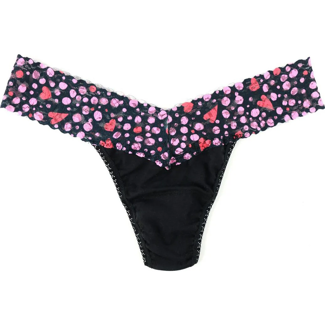 Hanky Panky - Womens Cottn Lowriseprint Trim Thong - Image 5