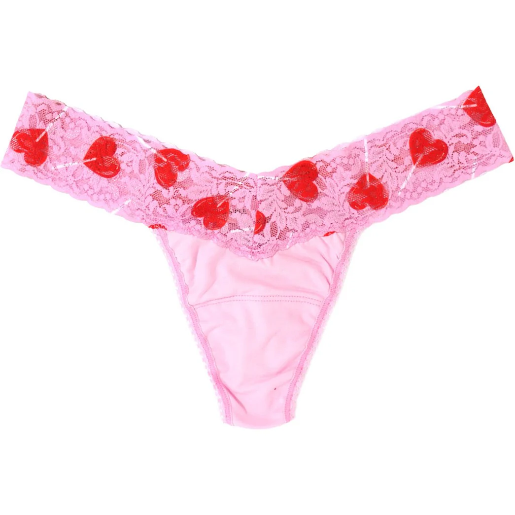 Hanky Panky - Womens Cottn Lowriseprint Trim Thong - Image 6