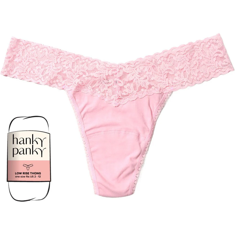Hanky Panky - Womens Cotton Low Risewrapped Thong