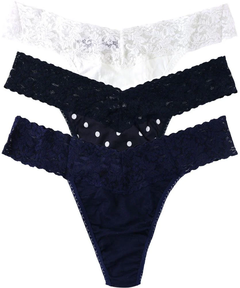 Hanky Panky - Womens Cotton Org Thong 3Pk - Image 4