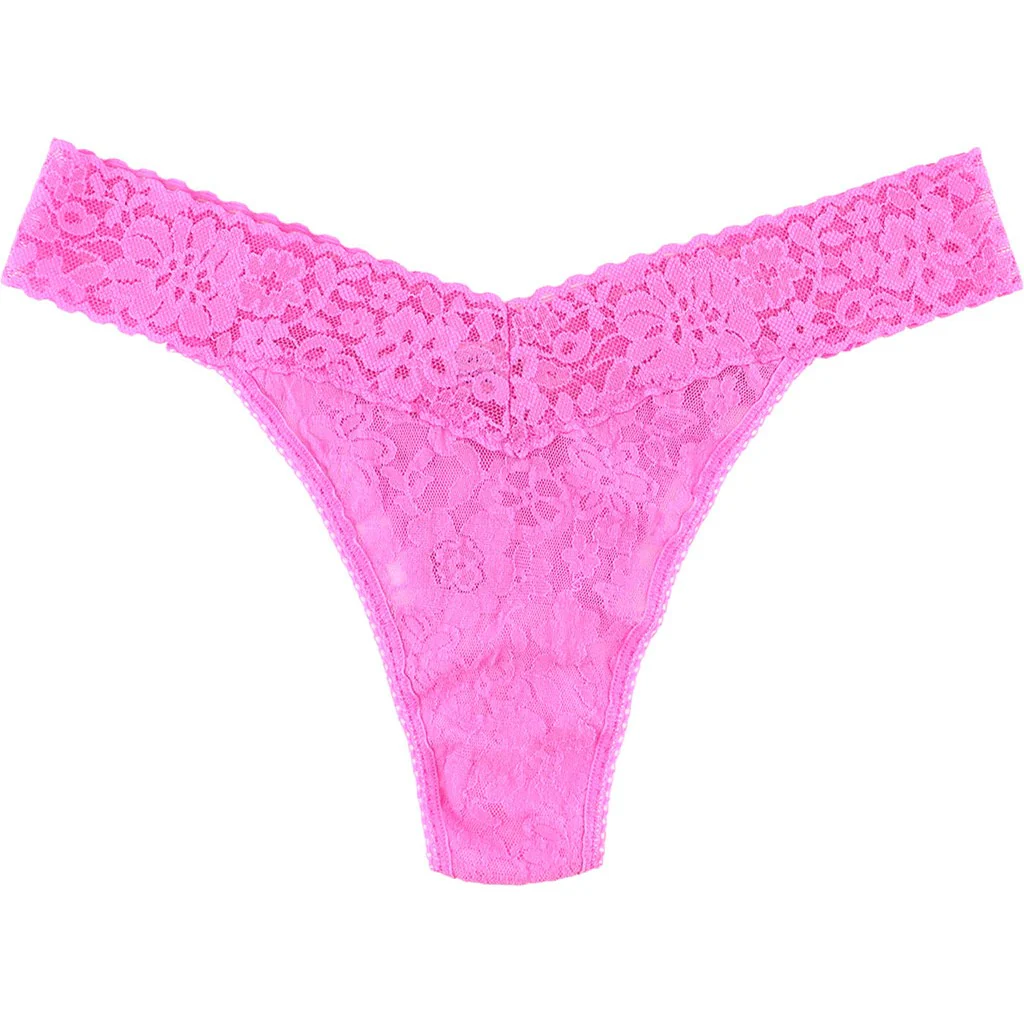 Hanky Panky - Womens Daily Lace Original Rise Thong - Image 2