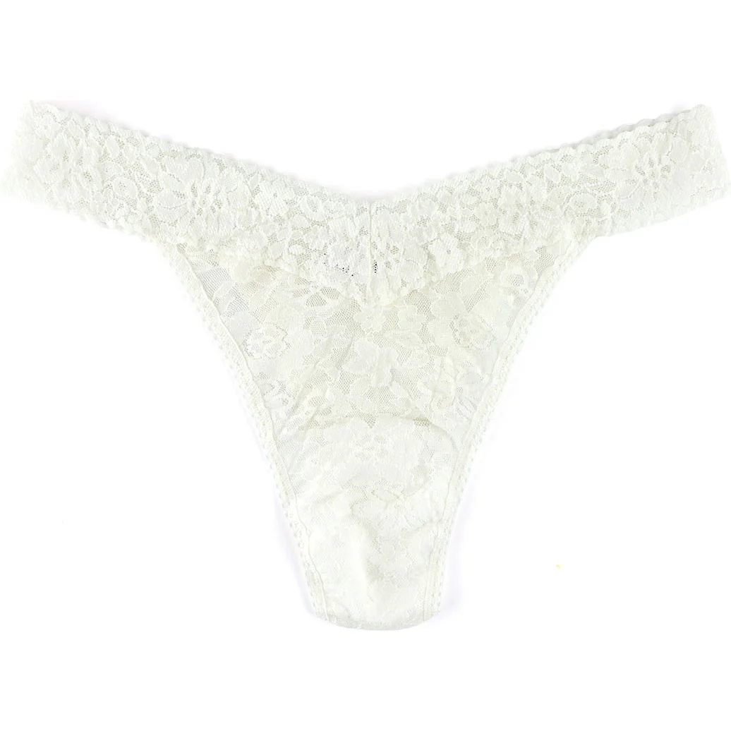 Hanky Panky - Womens Daily Lace Original Rise Thong - Image 5