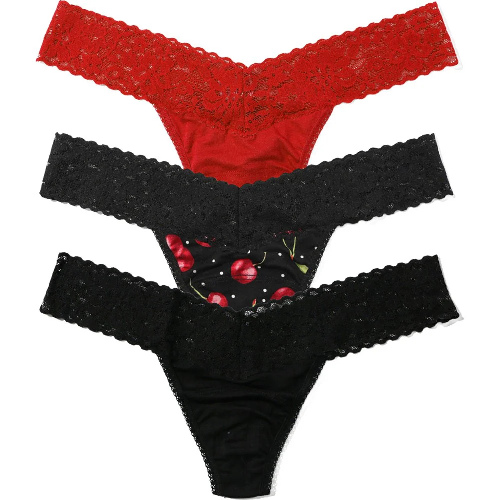 Hanky Panky - Womens Dream Lwr Thong 3Pk