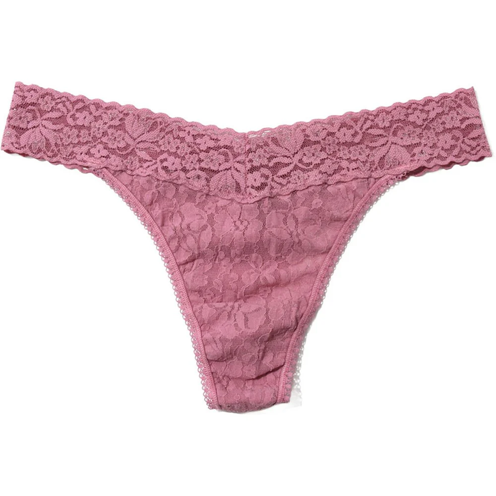 Hanky Panky - Womens Flora Lace Original Rise Thong - Image 4