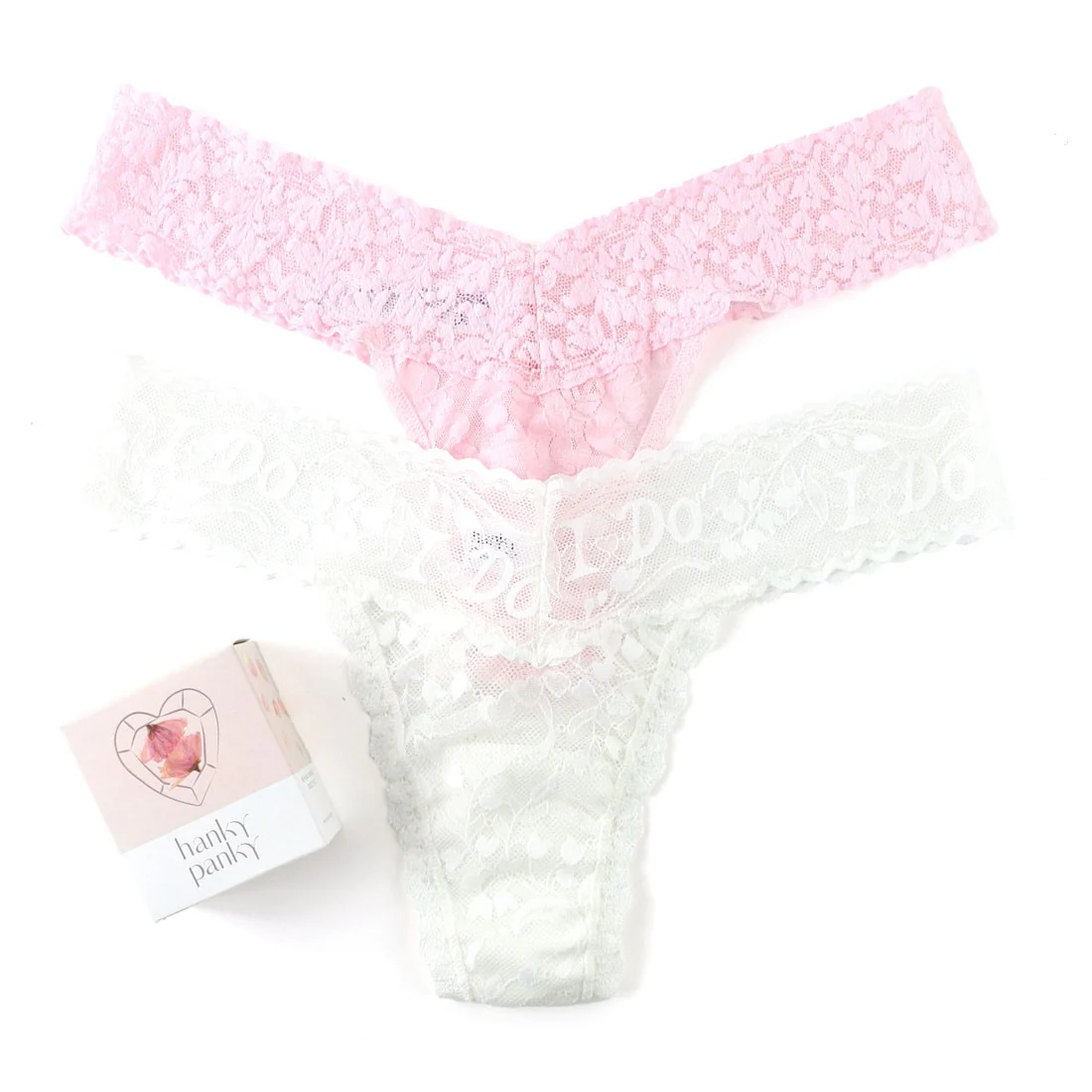 Hanky Panky - Womens I Do Shimmer & Sig 2Pk Low Thong