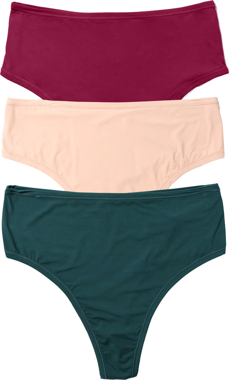 Hanky Panky - Womens One Size 3Pk High Cut Thong - Image 4
