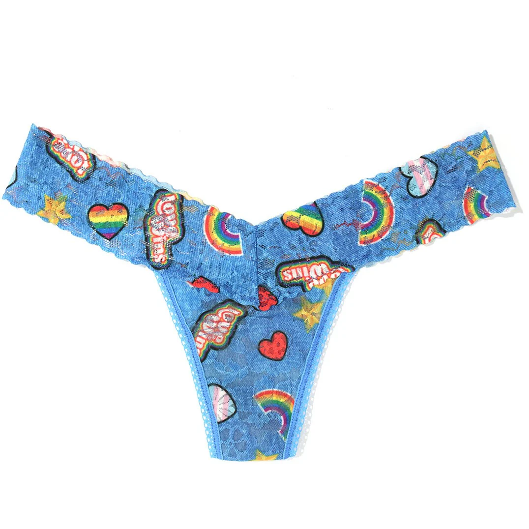 Hanky Panky - Womens Printed Daily Lowrise Thong - Image 2