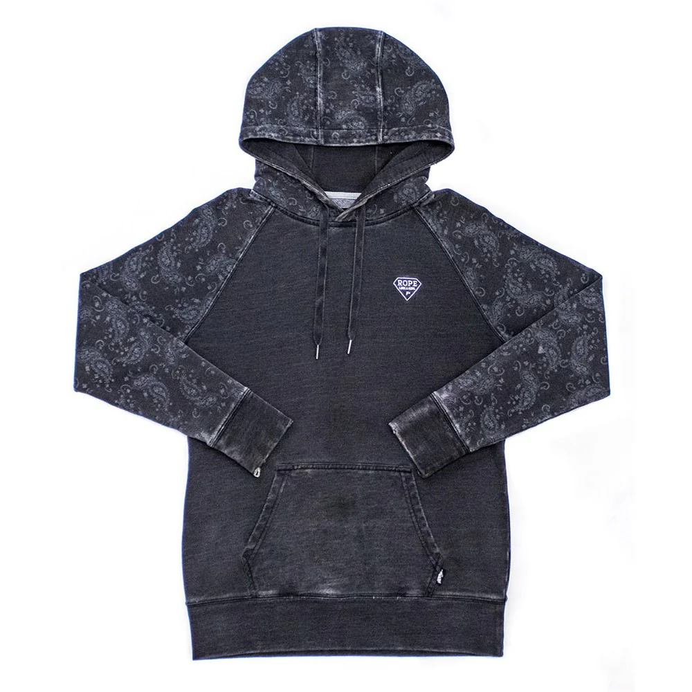 Hooey - Girls Rope Like A Girl Hooey Youth Ladies Grey Hoody With Light Grey Pattern On Sleeve And Hood - Xl