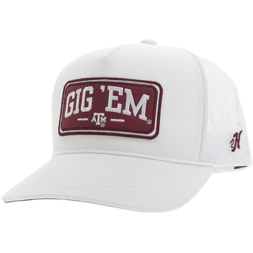 Hooey - Mens A&M 5-Panel Trucker Cap With Rectangle Patch - Image 2