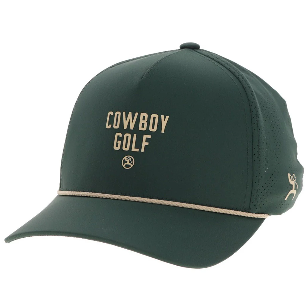 Hooey - Mens Cowboy Golf 5-Panel Trucker Cap With Cowboy Golf Logo