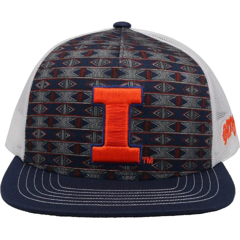 Hooey - Mens Illinois 5-Panel Trucker Cap With Illinois Logo - Image 2
