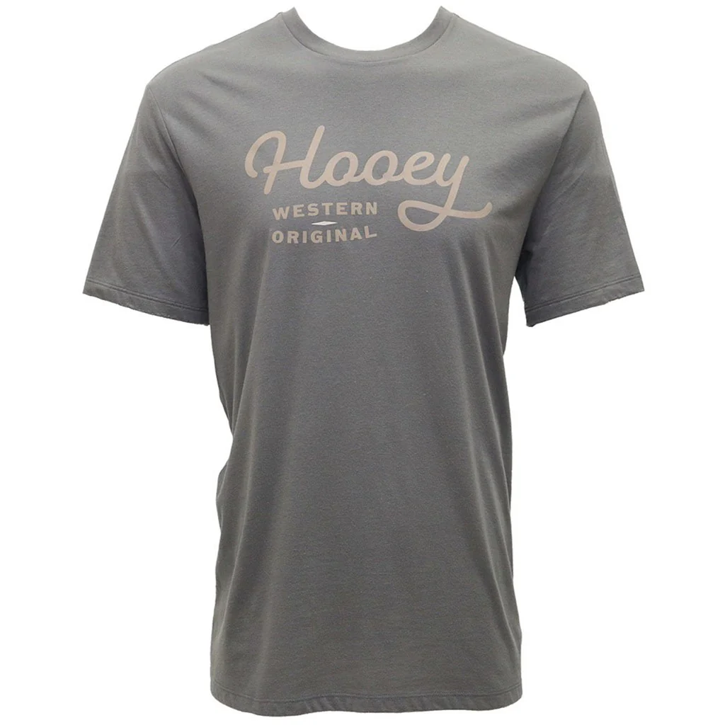 Hooey - Mens Og Steel Crew Neck Short Sleeve T-Shirt With Logo On Chest