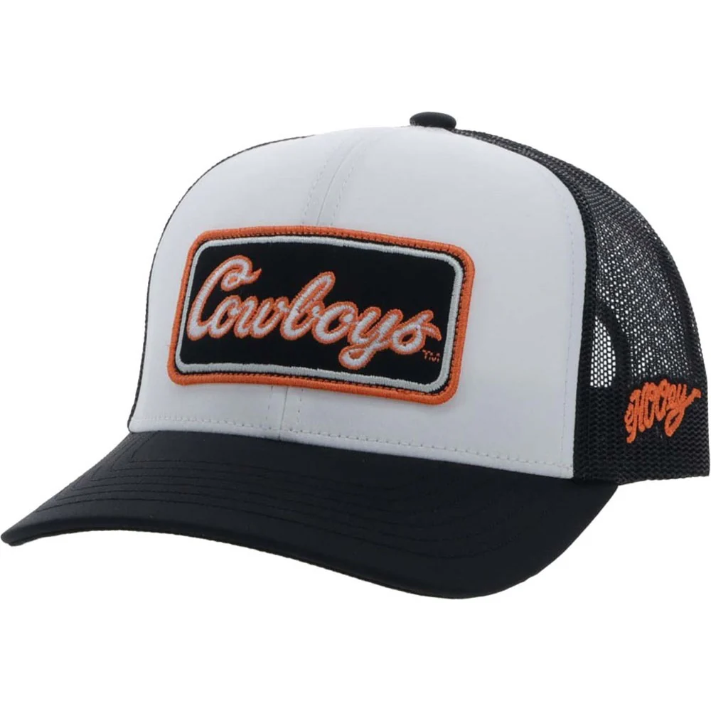 Hooey - Mens Oklahoma State 6-Panel Trucker Cap With Rectangle Patch - Image 2