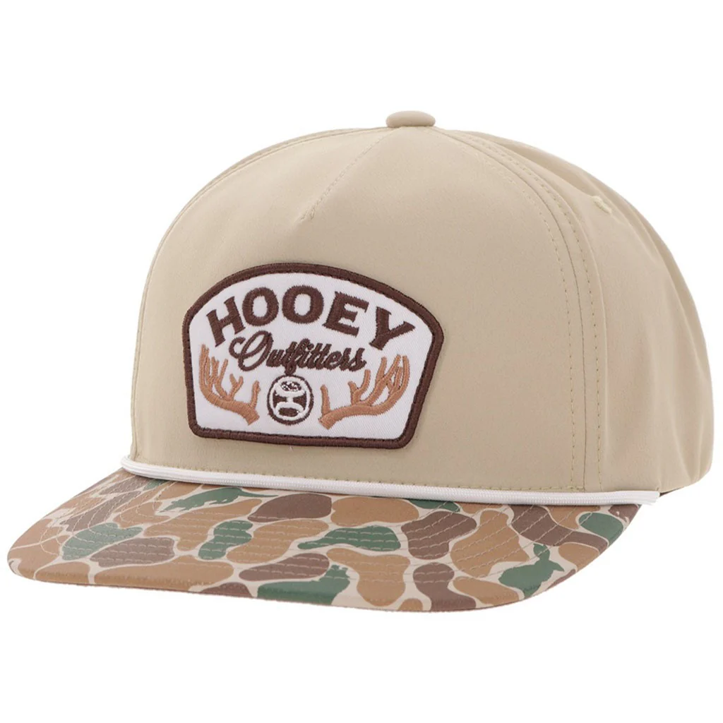 Hooey - Mens Outfitters Camo 5-Panel Trucker Cap With Patch - Image 2