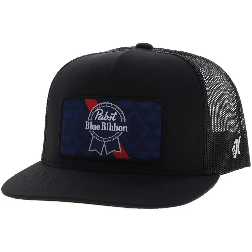 Hooey - Mens Pabst Ribbon 5-Panel Trucker Cap With Rectangle Patch