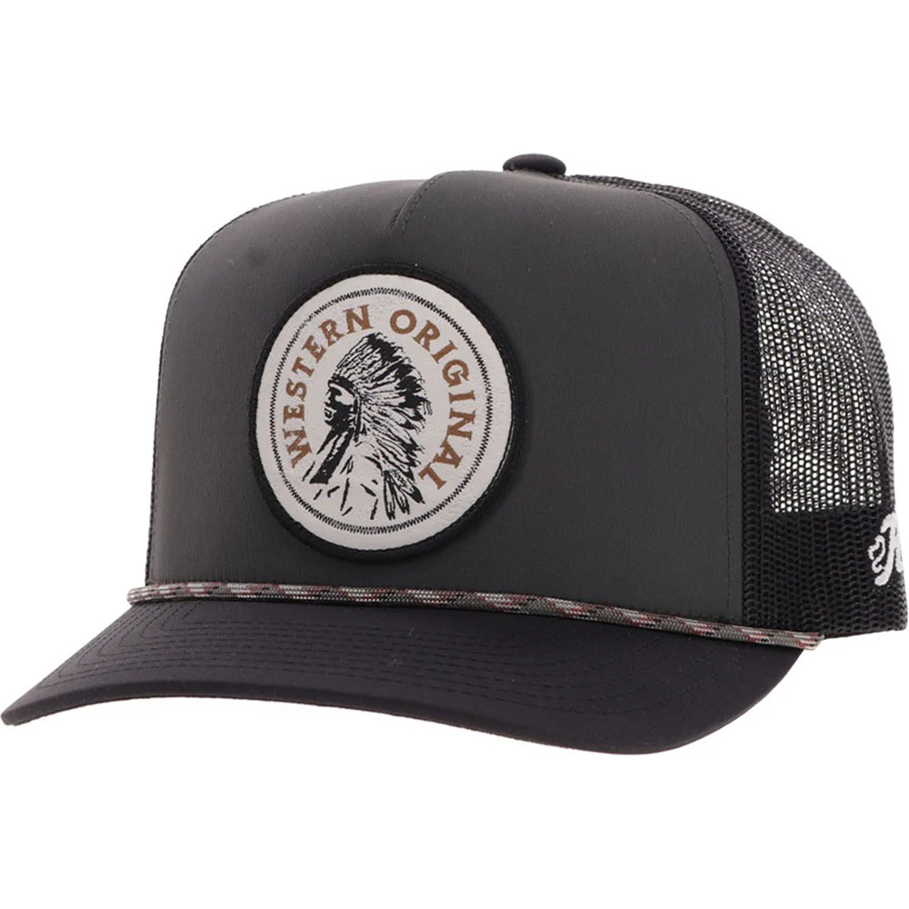 Hooey - Mens Quanah 5-Panel Trucker Cap With Circle Patch