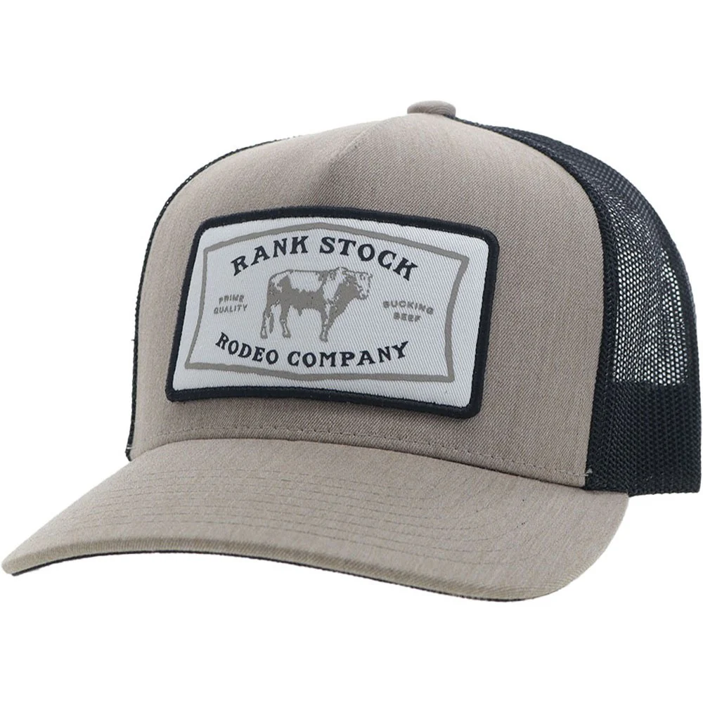 Hooey - Mens Rank Stock 5-Panel Trucker Cap With Rectangle Patch - Image 2