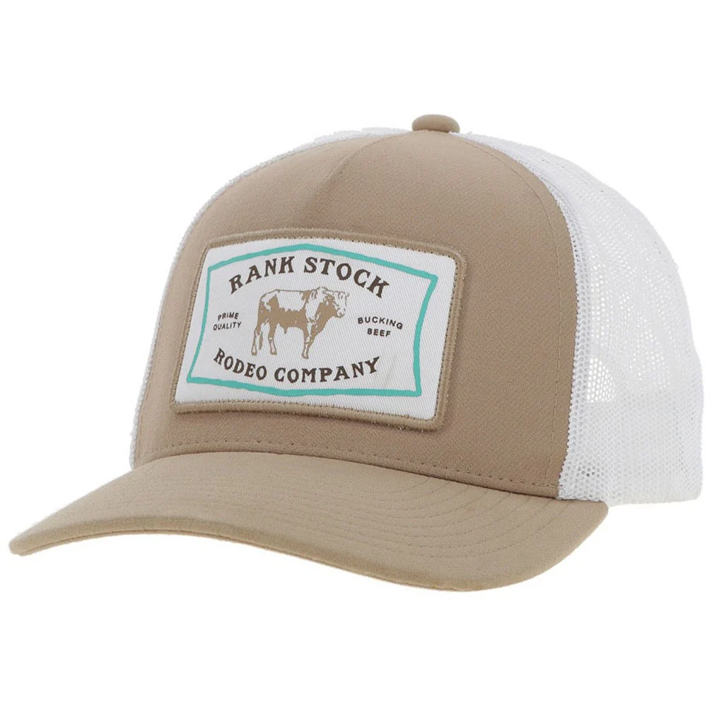 Hooey - Mens Rank Stock 5-Panel Trucker Cap With Rectangle Patch - Image 3