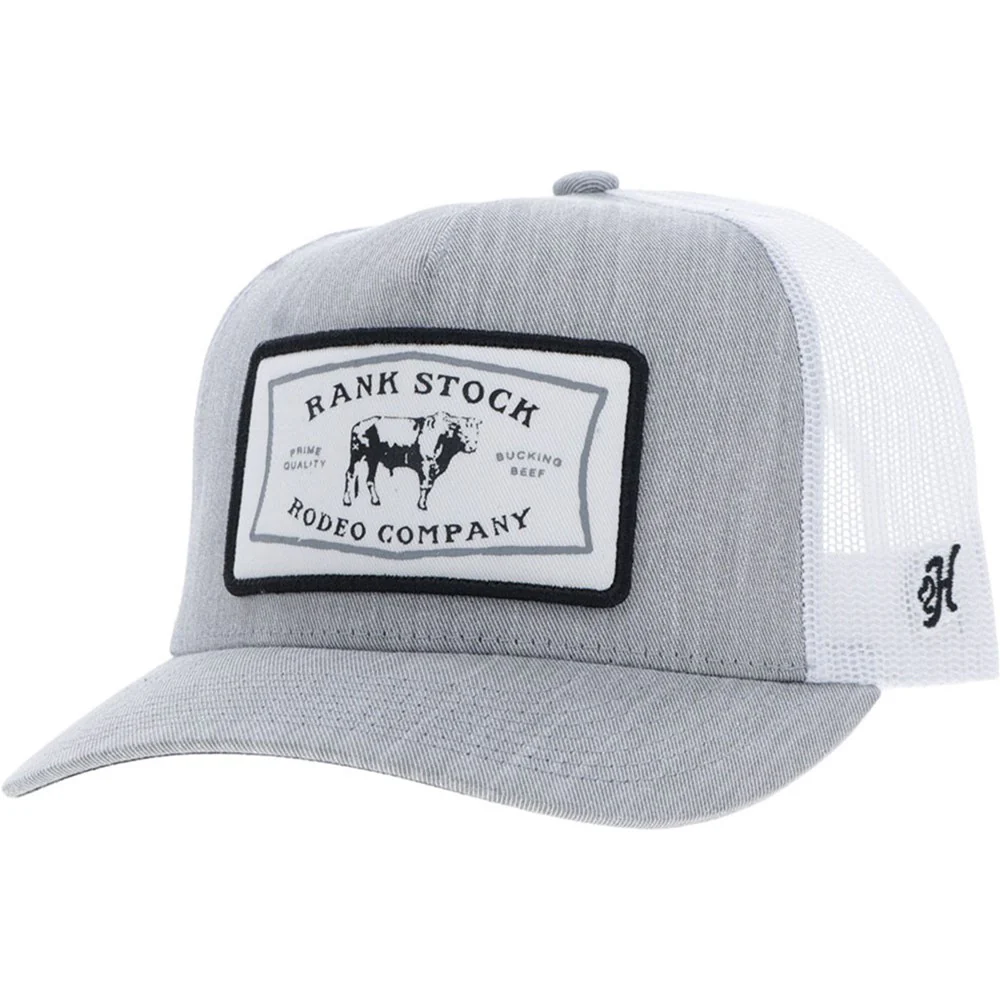 Hooey - Mens Rank Stock 5-Panel Trucker Cap With Rectangle Patch - Image 2