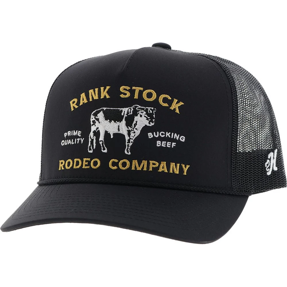 Hooey - Mens Rank Stock 5-Panel Trucker Cap With Stitching