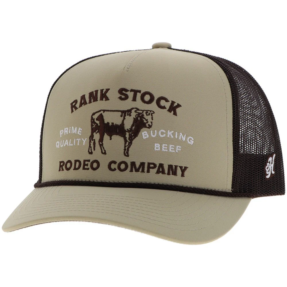 Hooey - Mens Rank Stock 5-Panel Trucker Cap With Stitching - Image 4