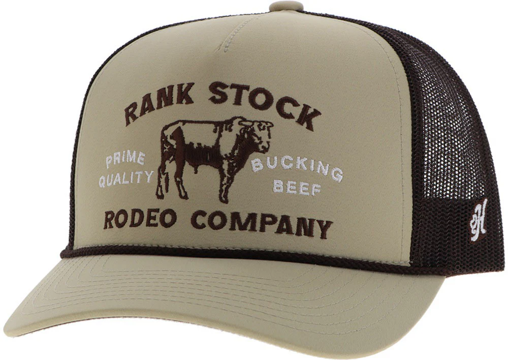 Hooey - Mens Rank Stock 5-Panel Trucker Cap With Stitching - Image 8