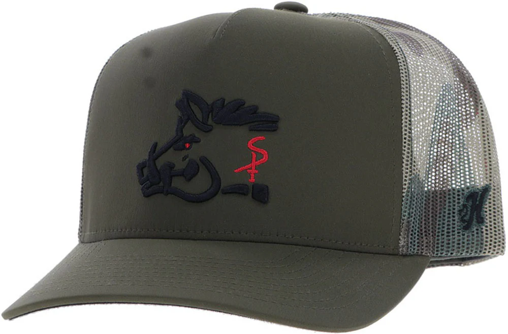 Hooey - Mens Sniper Pig 5-Panel Trucker Cap With Sniper Pig Logo In - Image 4
