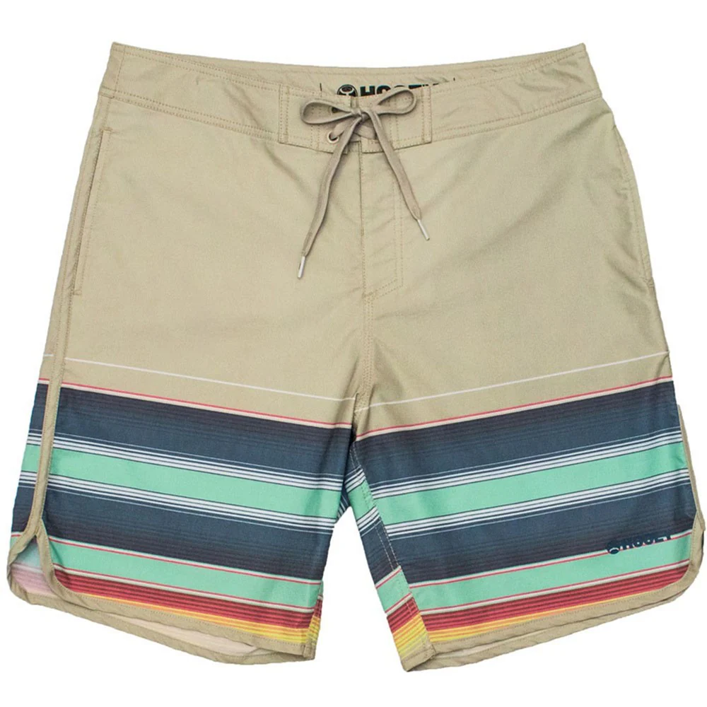 Hooey - Mens The Shaka Classic Board Shorts With Multi Color Stripes